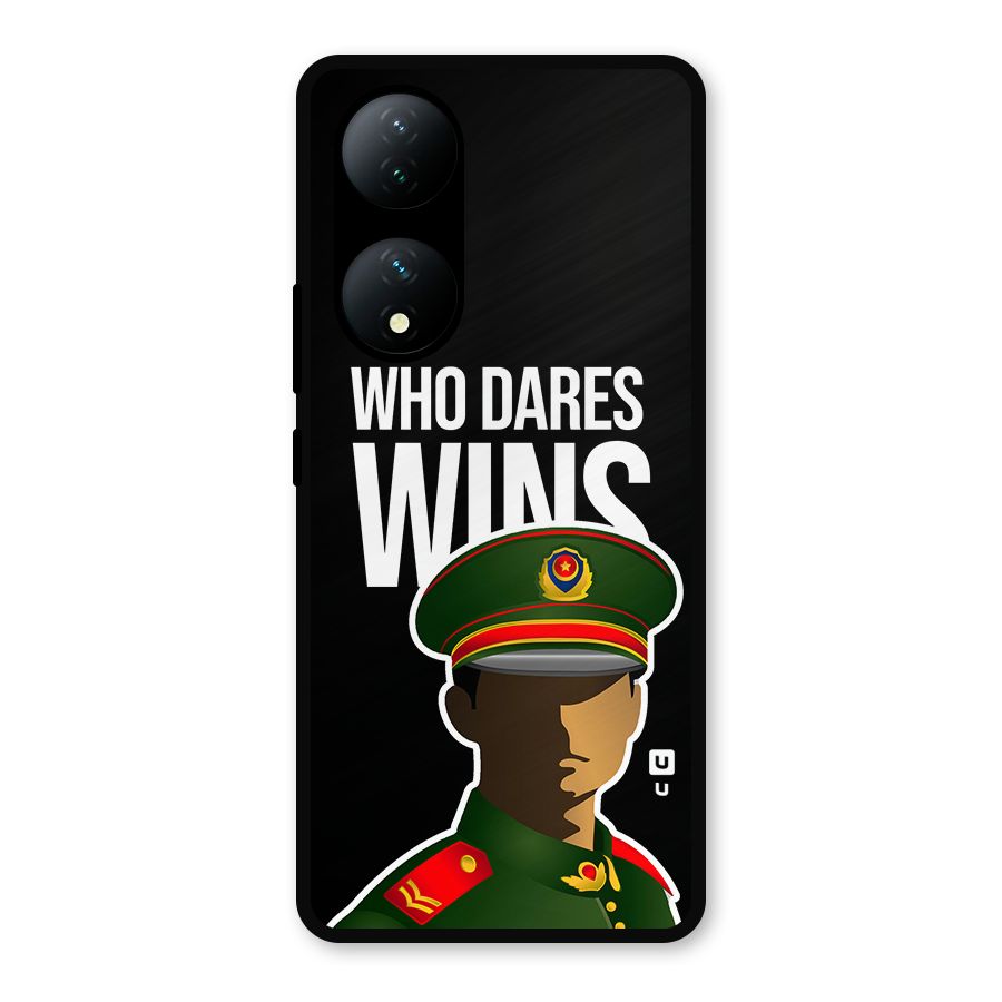 Who Dares Wins Metal Back Case for Vivo Y100a