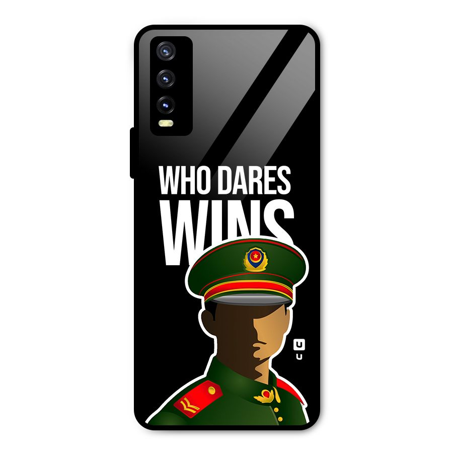 Who Dares Wins Metal Back Case for Vivo Y20