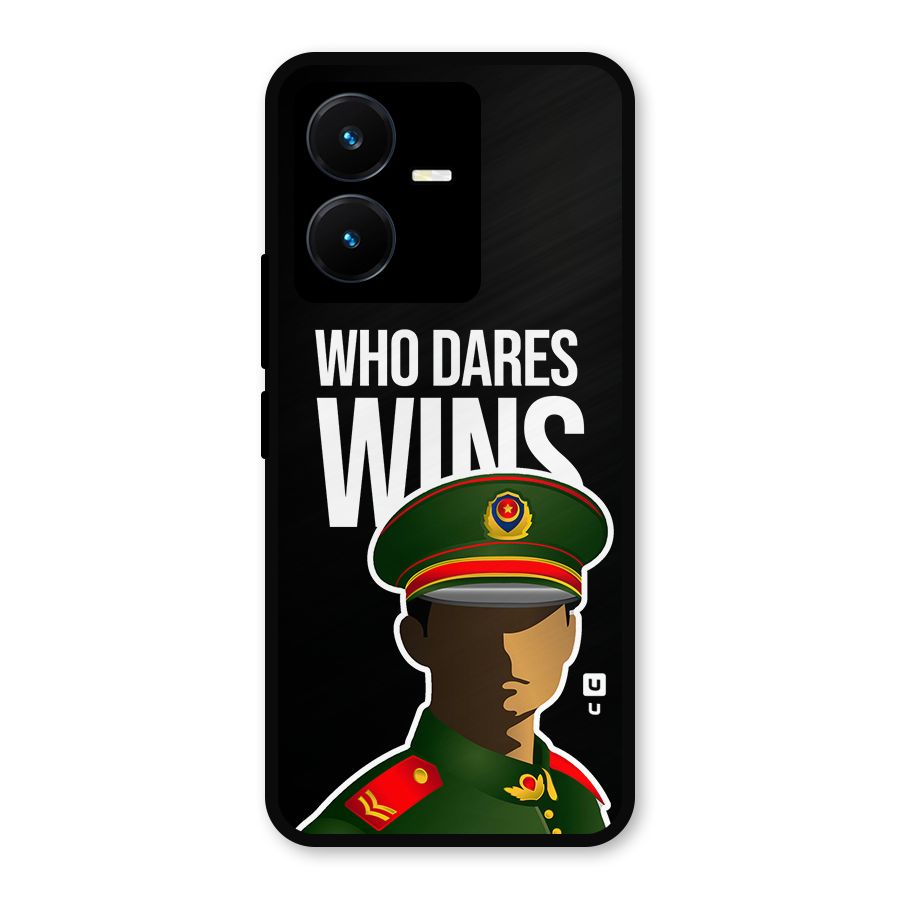 Who Dares Wins Metal Back Case for Vivo Y22