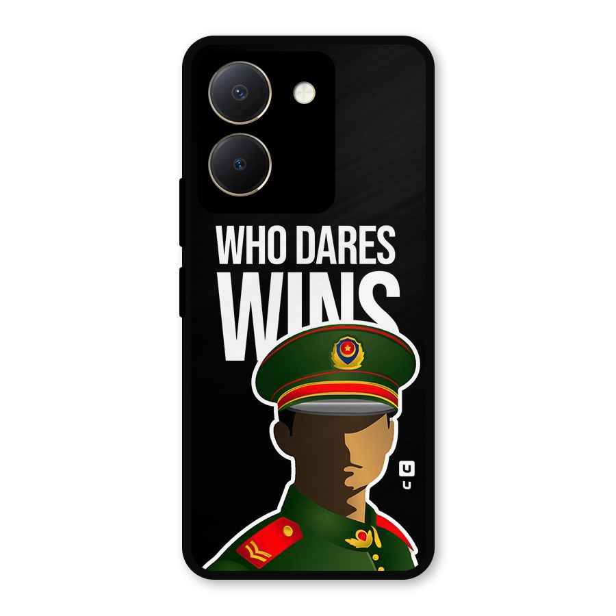 Who Dares Wins Metal Back Case for Vivo Y36