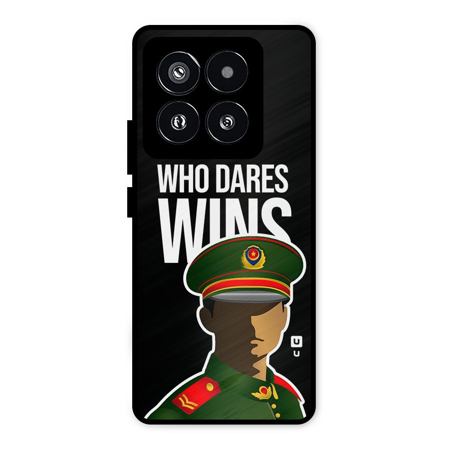 Who Dares Wins Metal Back Case for Xiaomi 14 Pro