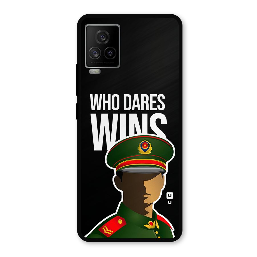 Who Dares Wins Metal Back Case for iQOO 7 Legend 5G