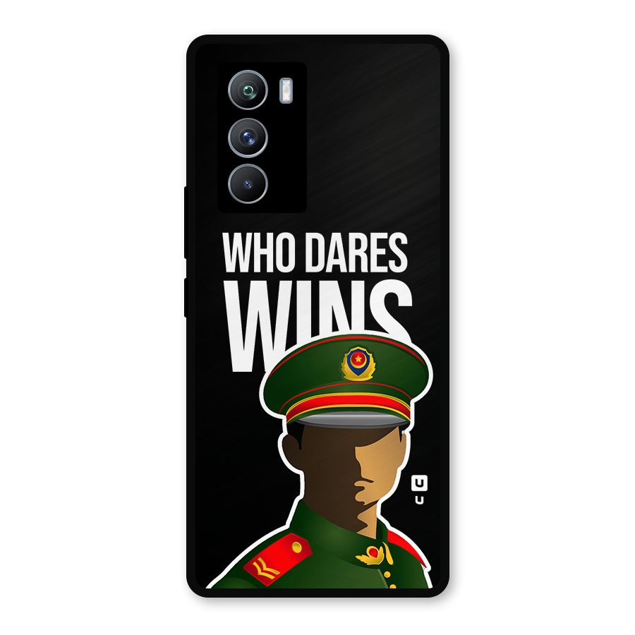 Who Dares Wins Metal Back Case for iQOO 9 SE