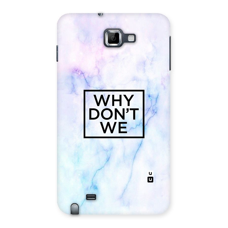 Why Dont We Back Case for Galaxy Note