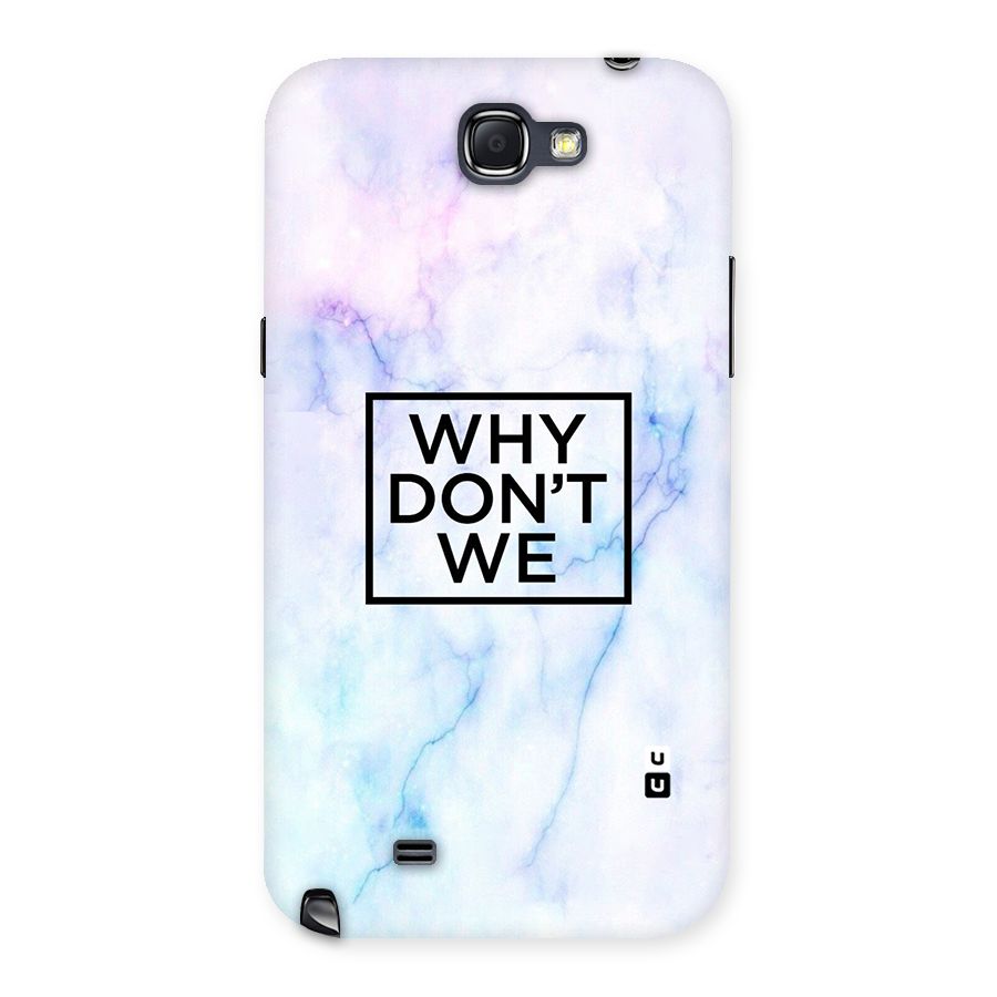 Why Dont We Back Case for Galaxy Note 2