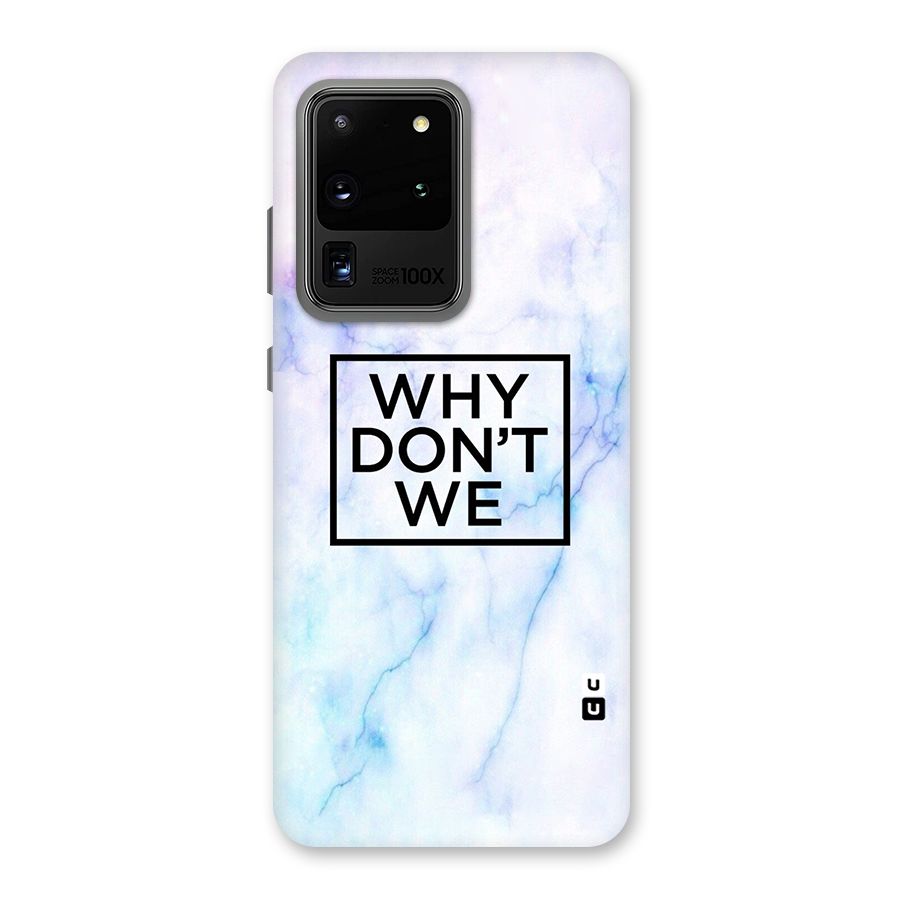 Why Dont We Back Case for Galaxy S20 Ultra