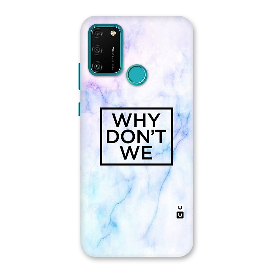 Why Dont We Back Case for Honor 9A