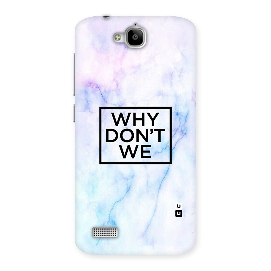 Why Dont We Back Case for Honor Holly