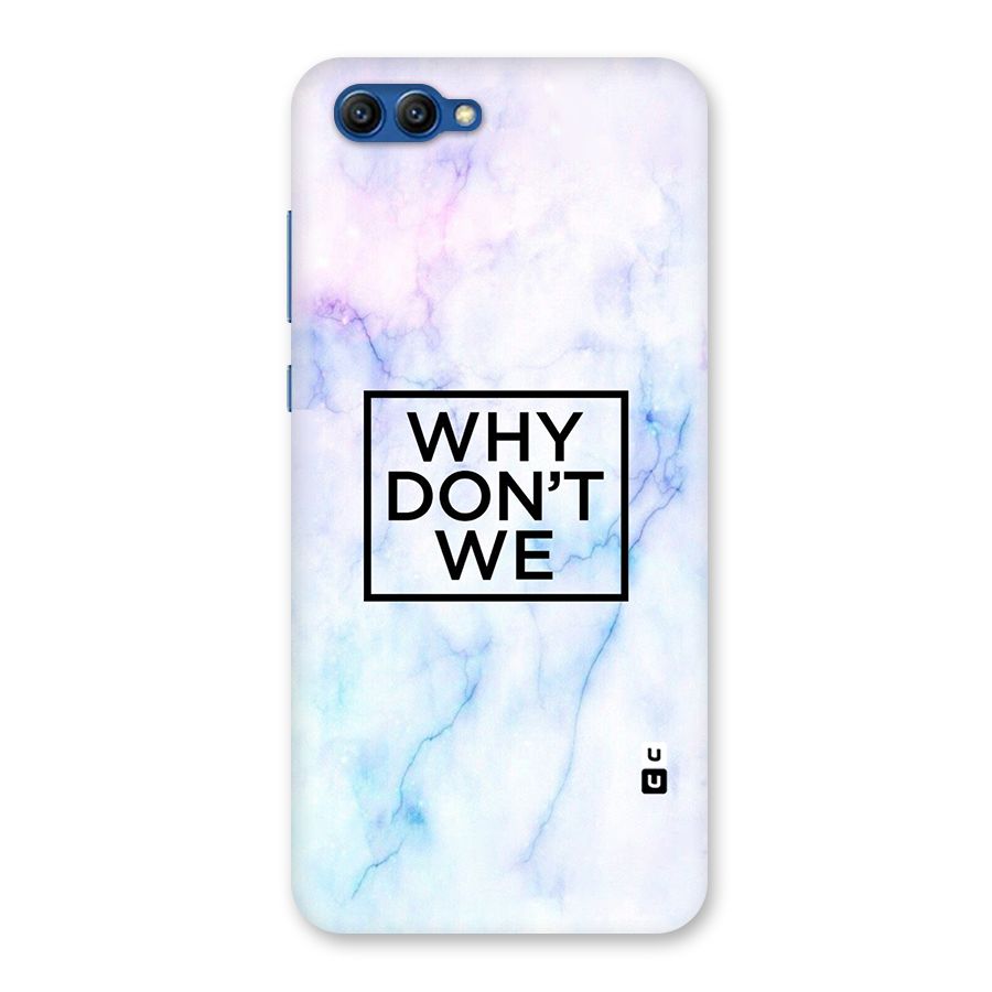 Why Dont We Back Case for Honor View 10