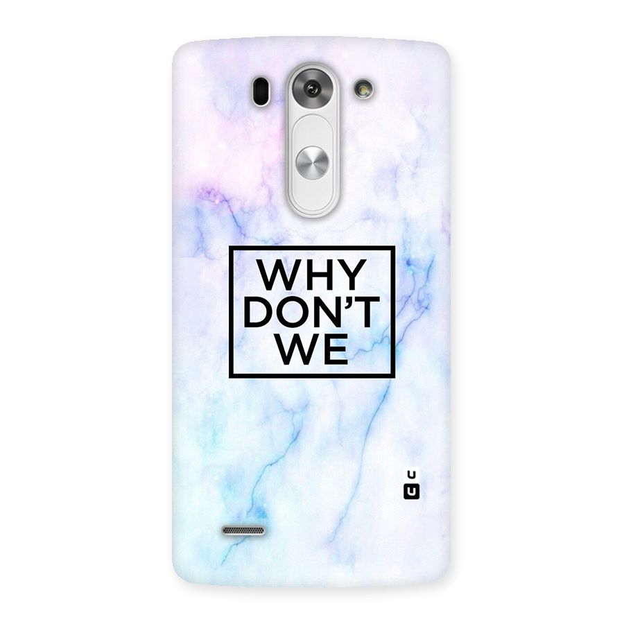 Why Dont We Back Case for LG G3 Beat