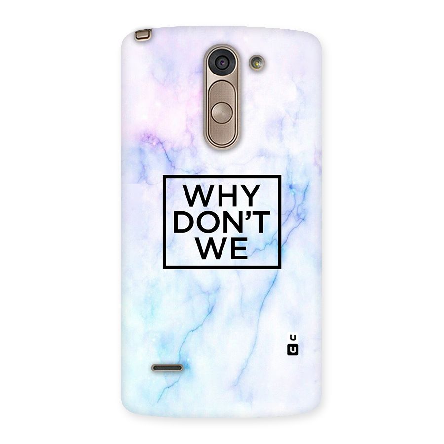 Why Dont We Back Case for LG G3 Stylus