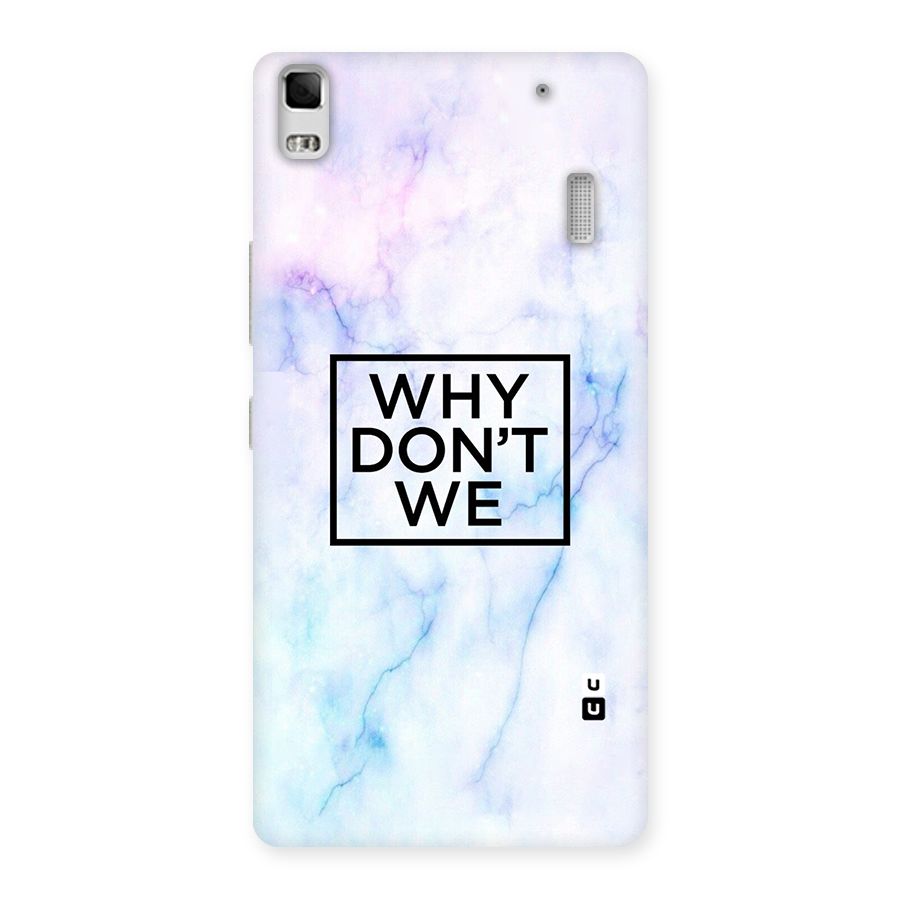 Why Dont We Back Case for Lenovo A7000