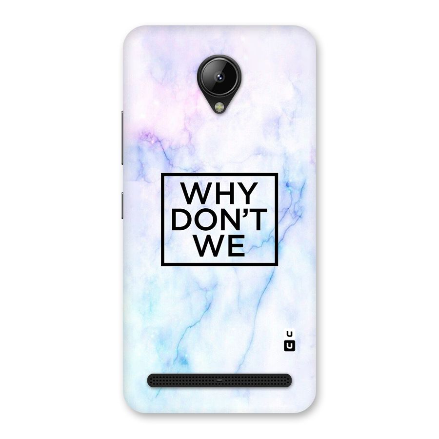 Why Dont We Back Case for Lenovo C2