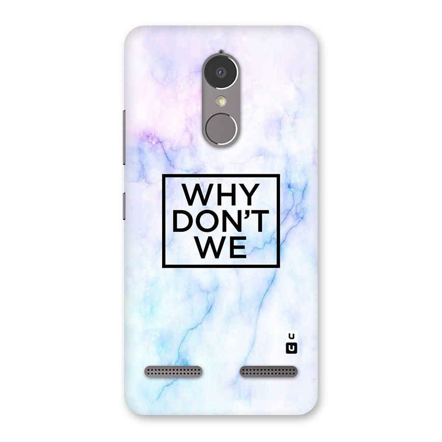 Why Dont We Back Case for Lenovo K6