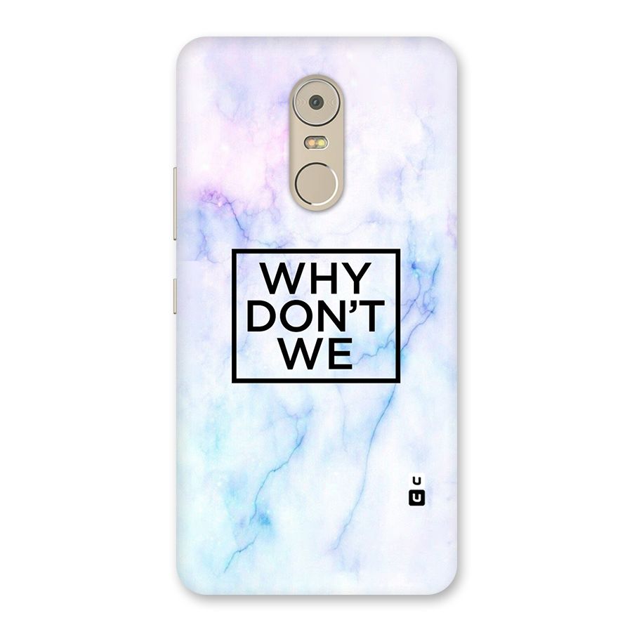 Why Dont We Back Case for Lenovo K6 Note