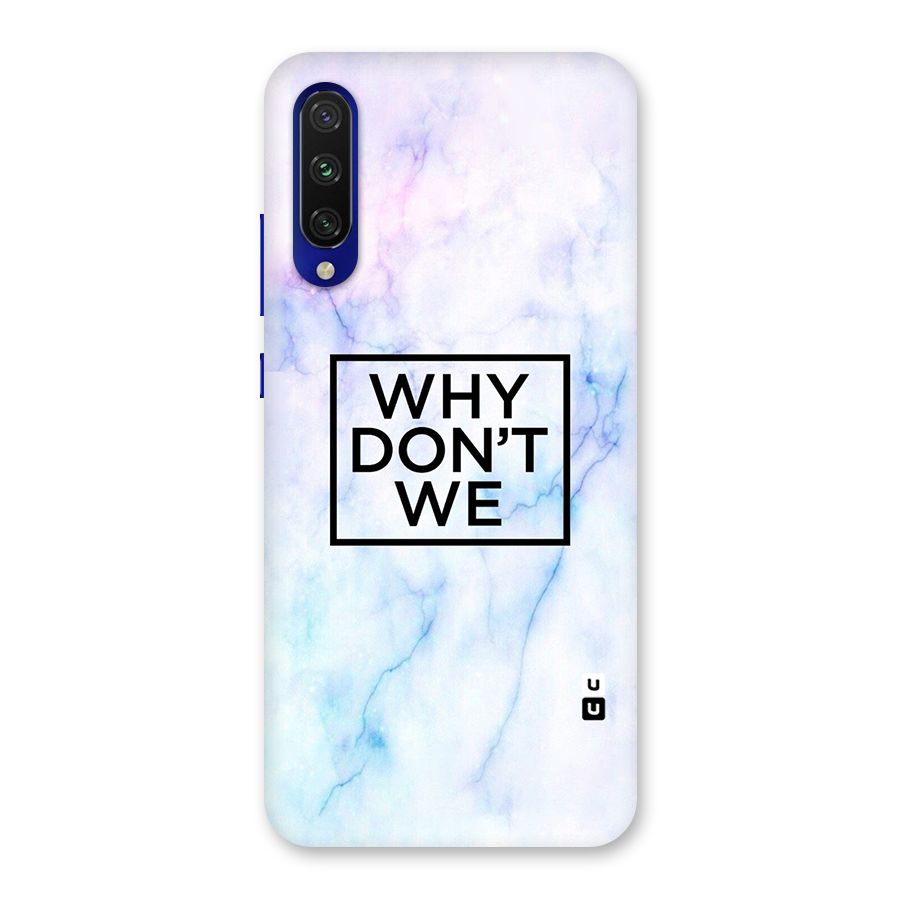 Why Dont We Back Case for Mi A3