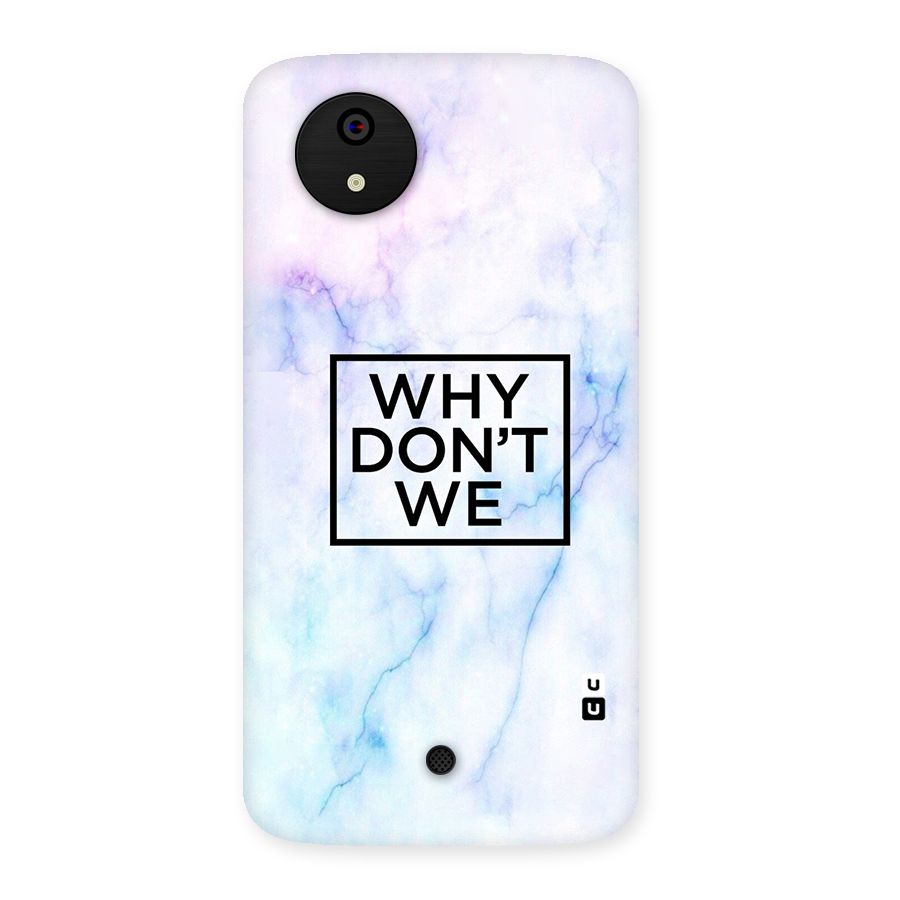 Why Dont We Back Case for Micromax Canvas A1