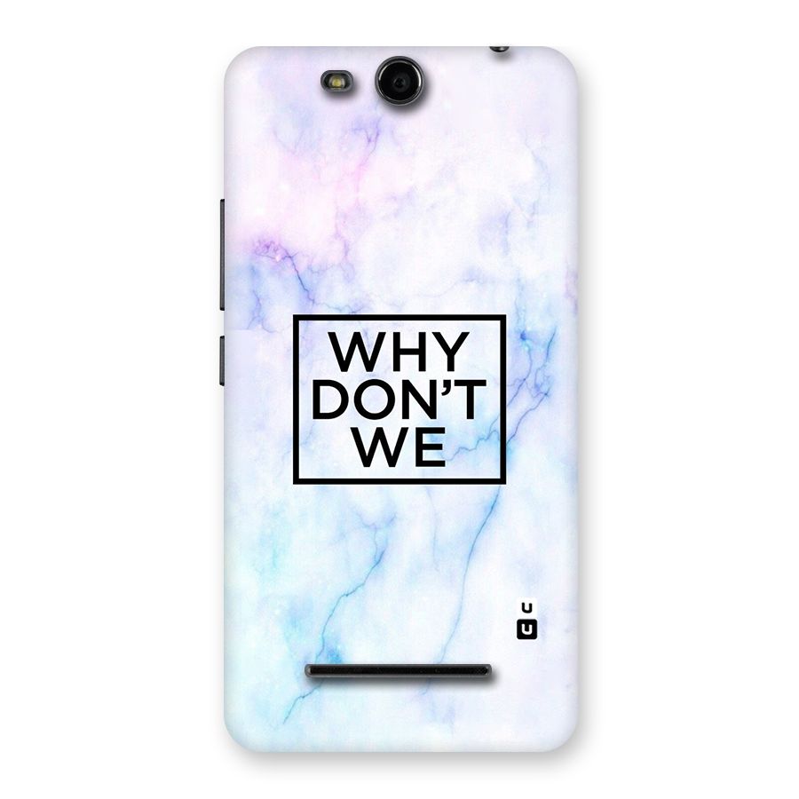 Why Dont We Back Case for Micromax Canvas Juice 3 Q392