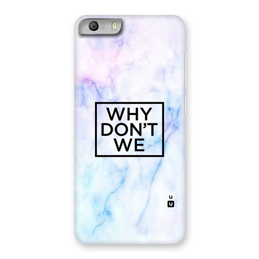 Why Dont We Back Case for Micromax Canvas Knight 2