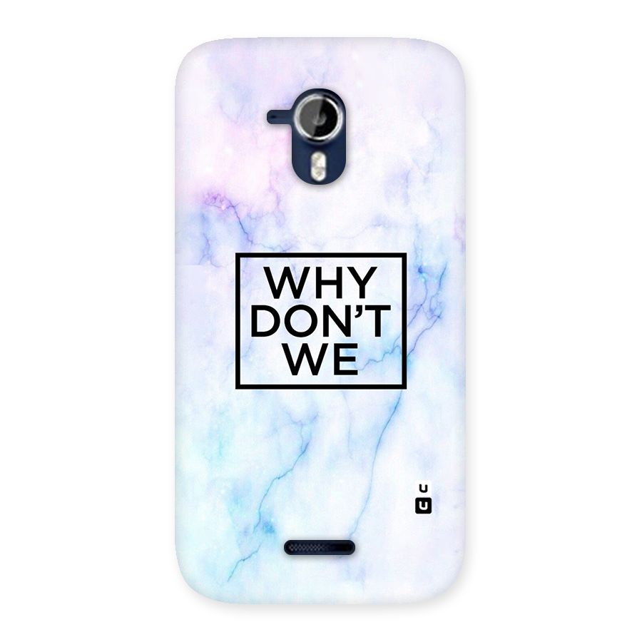 Why Dont We Back Case for Micromax Canvas Magnus A117