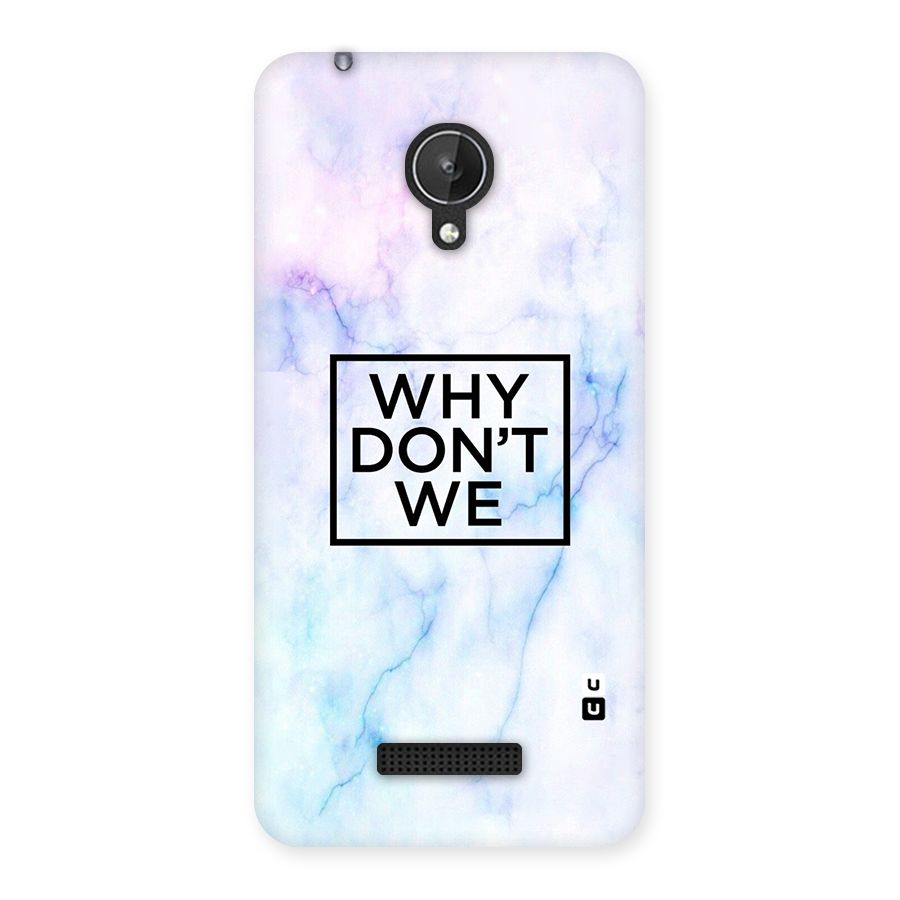 Why Dont We Back Case for Micromax Canvas Spark Q380