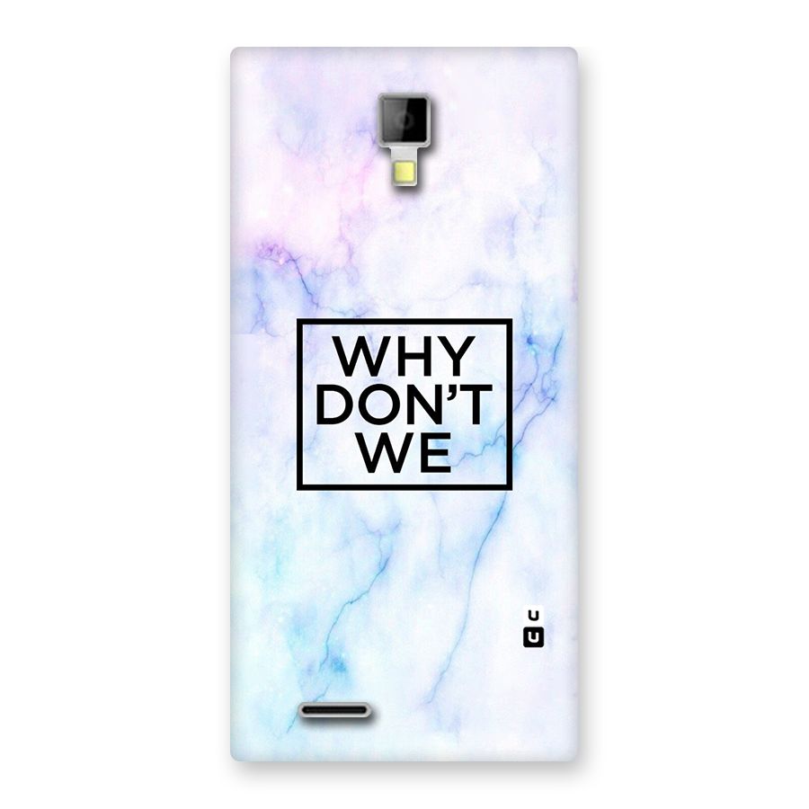 Why Dont We Back Case for Micromax Canvas Xpress A99