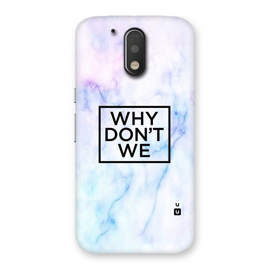 Why Dont We Back Case for Motorola Moto G4 Plus