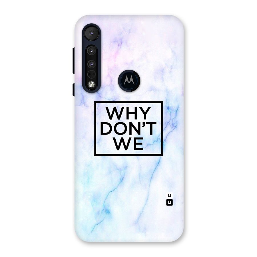 Why Dont We Back Case for Motorola One Macro