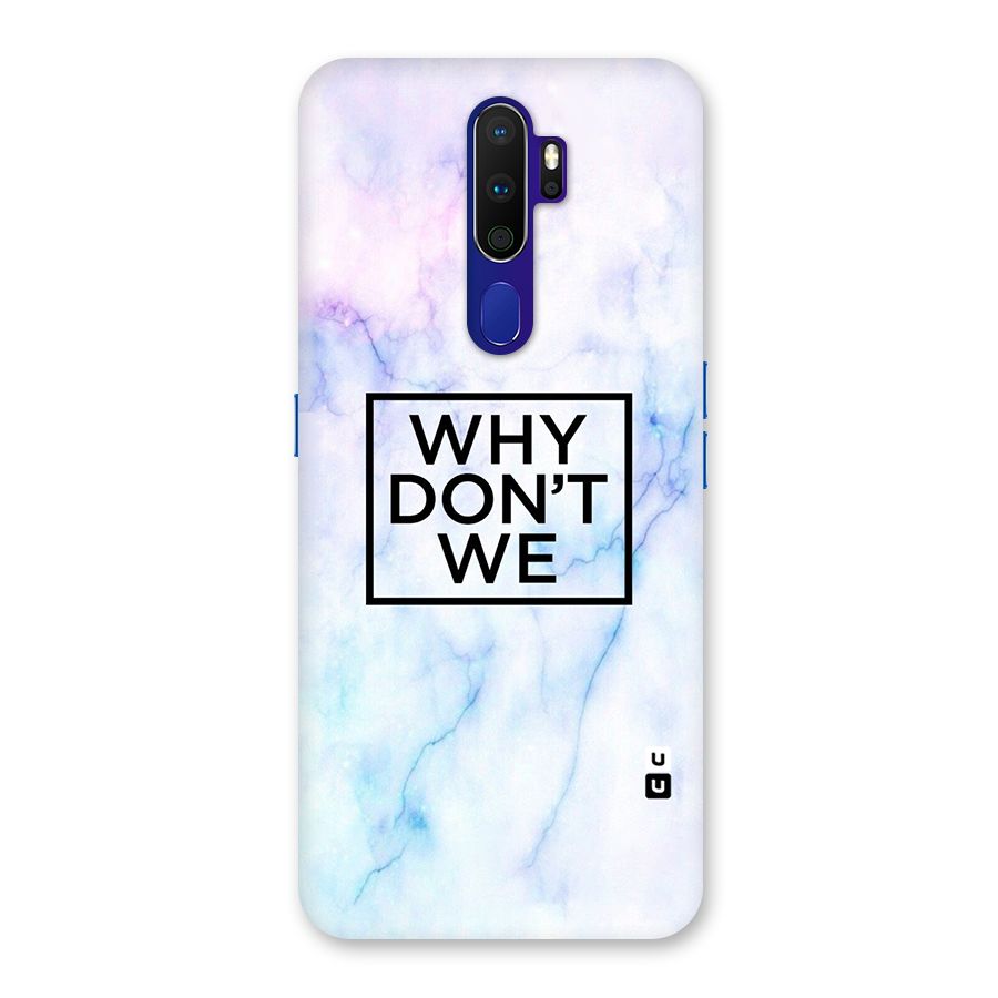 Why Dont We Back Case for Oppo A9 (2020)