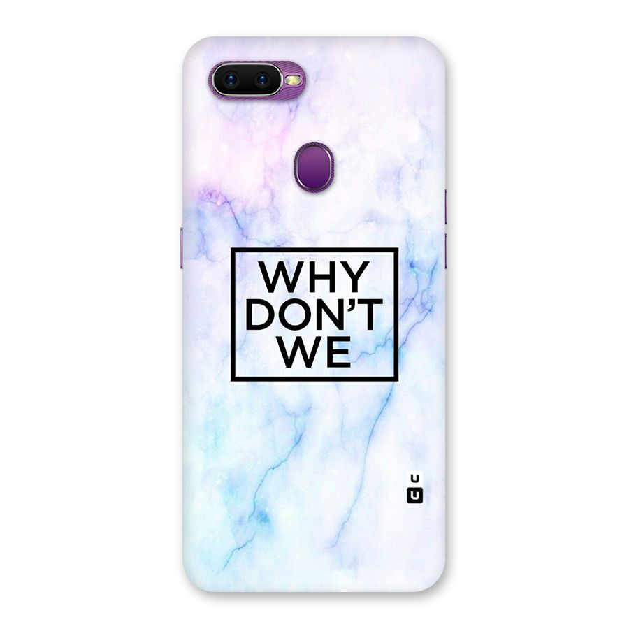 Why Dont We Back Case for Oppo F9