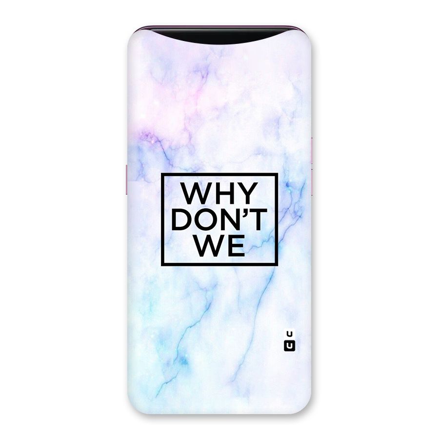 Why Dont We Back Case for Oppo Find X