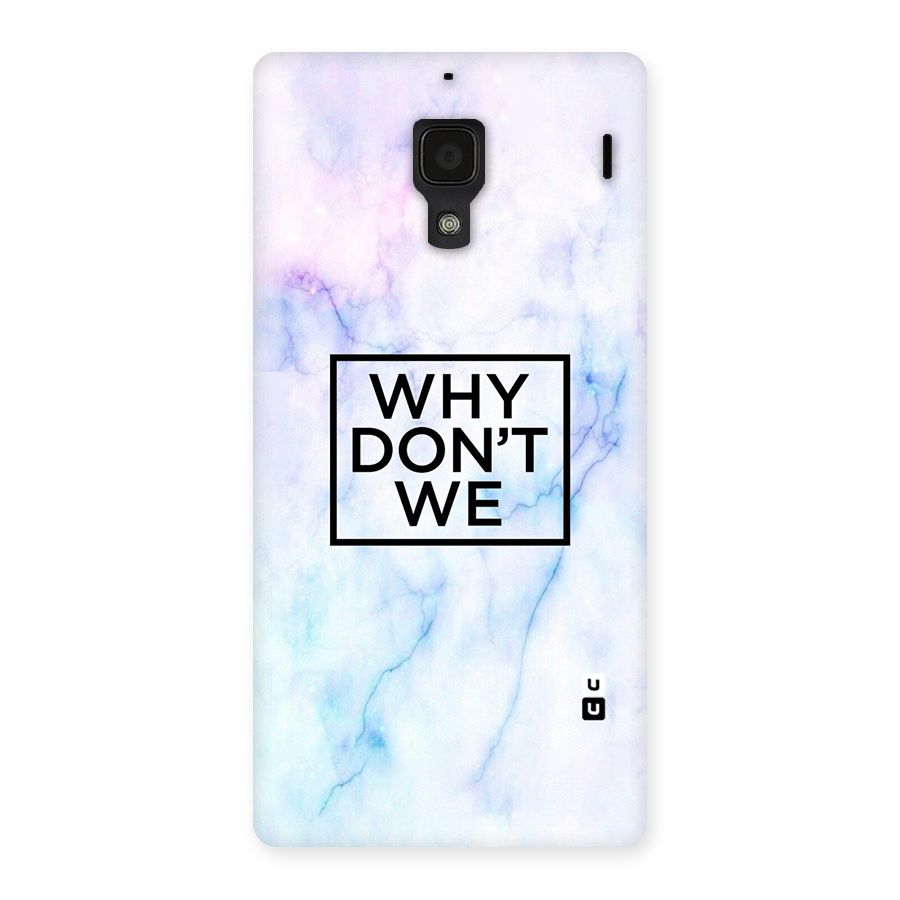 Why Dont We Back Case for Redmi 1S