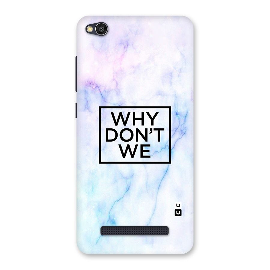 Why Dont We Back Case for Redmi 4A