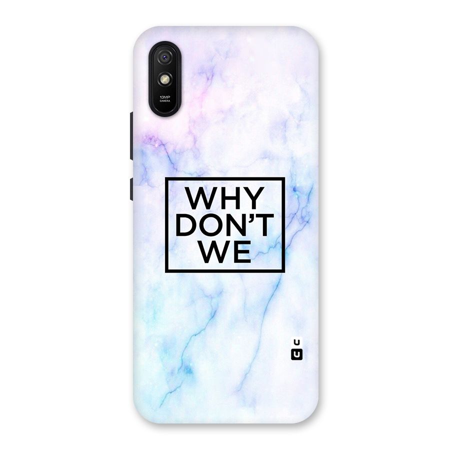 Why Dont We Back Case for Redmi 9A