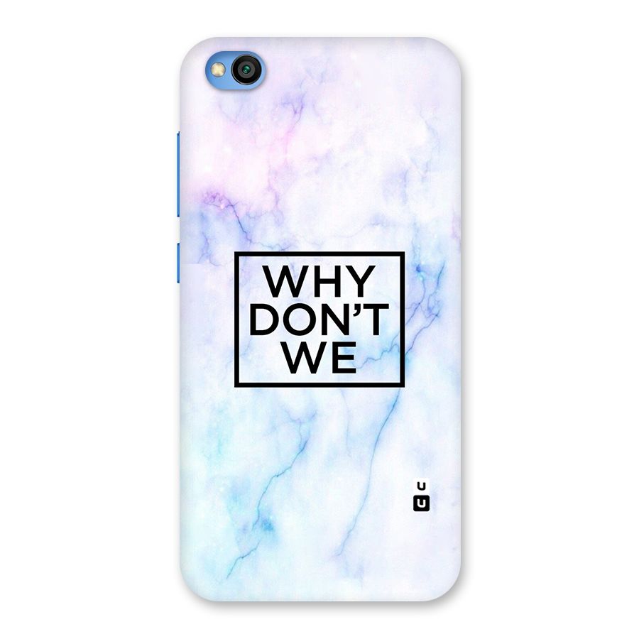 Why Dont We Back Case for Redmi Go