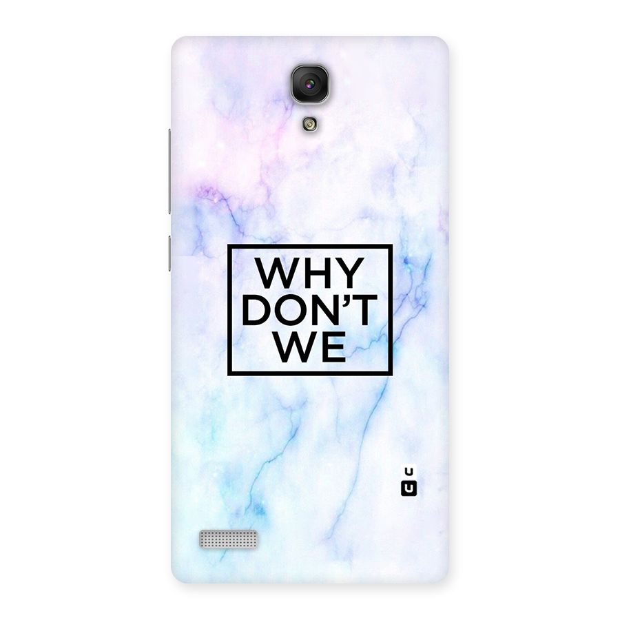 Why Dont We Back Case for Redmi Note Prime