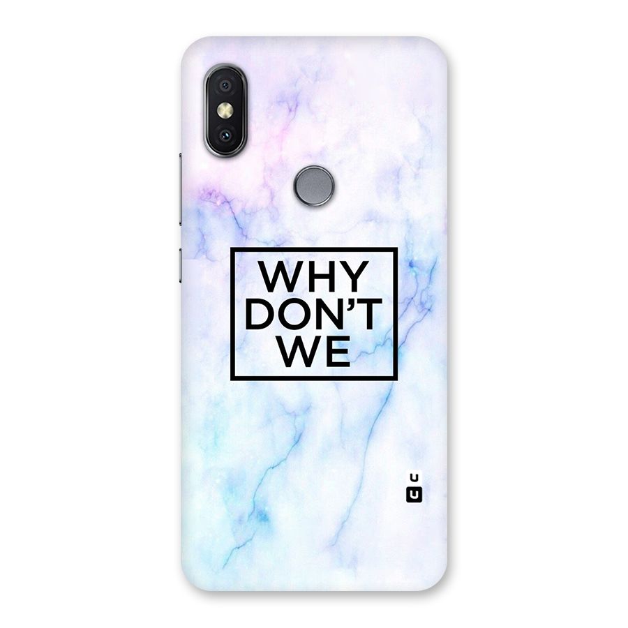 Why Dont We Back Case for Redmi Y2
