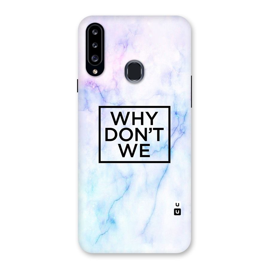 Why Dont We Back Case for Samsung Galaxy A20s