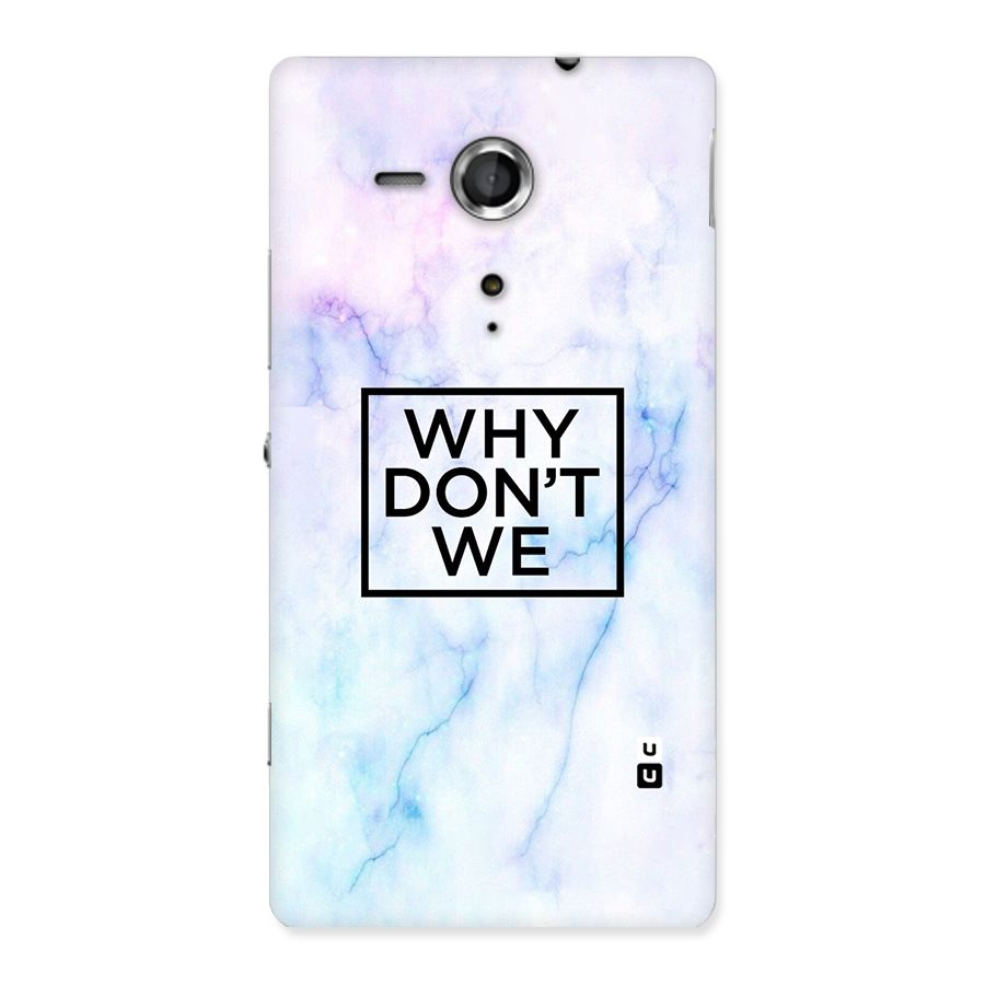 Why Dont We Back Case for Sony Xperia SP