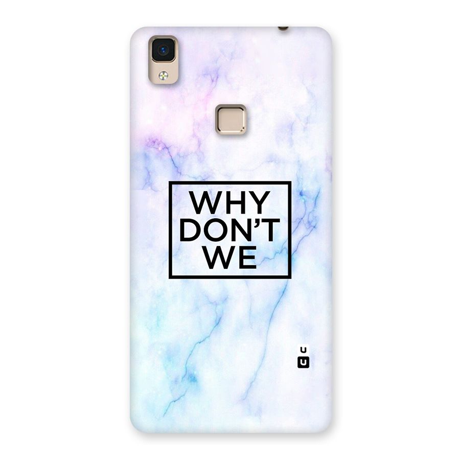Why Dont We Back Case for V3 Max