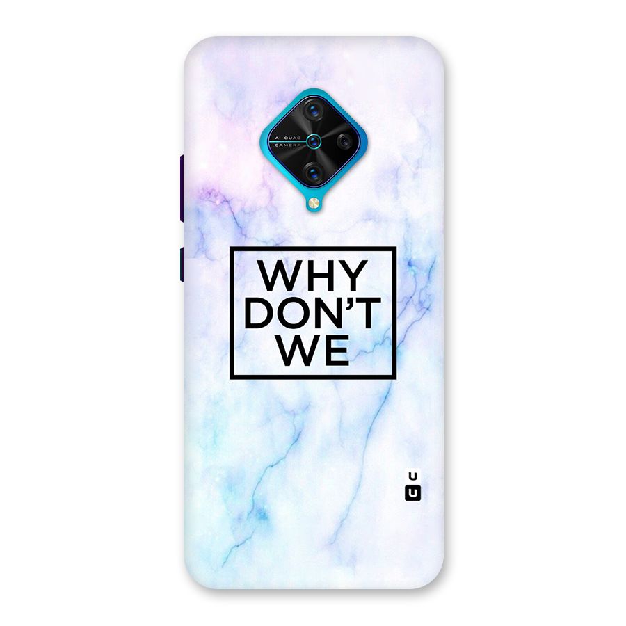 Why Dont We Back Case for Vivo S1 Pro