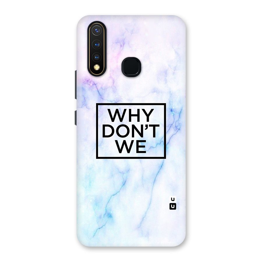 Why Dont We Back Case for Vivo U20