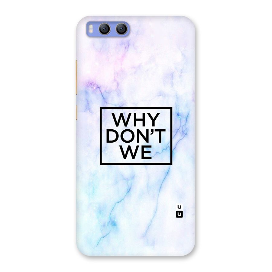 Why Dont We Back Case for Xiaomi Mi 6