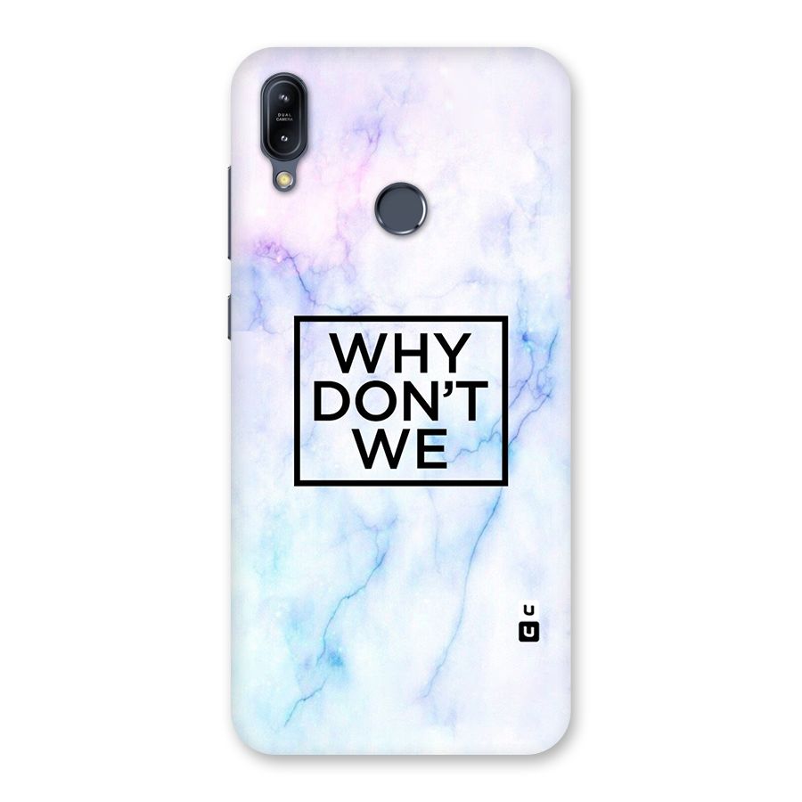 Why Dont We Back Case for Zenfone Max M2