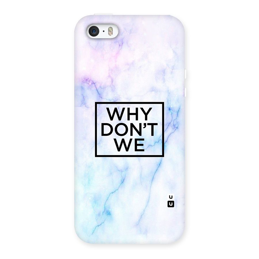 Why Dont We Back Case for iPhone SE