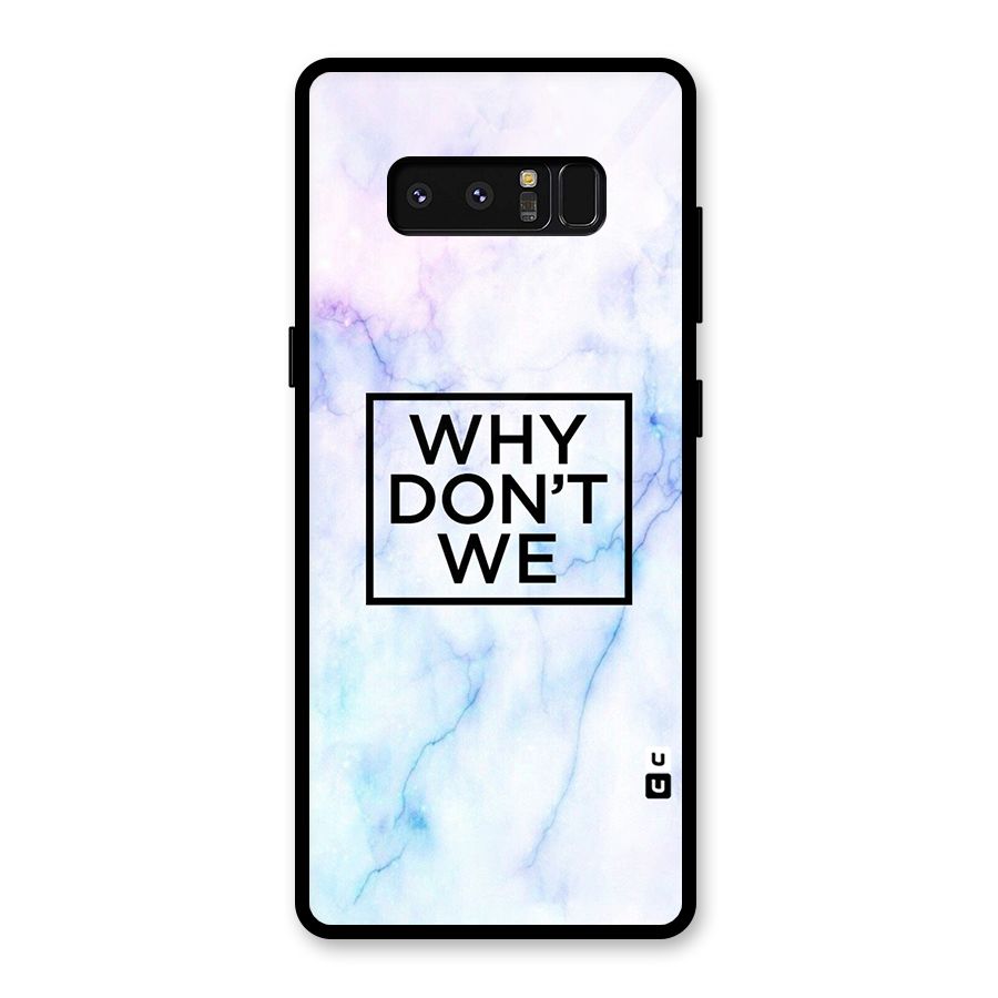 Why Dont We Glass Back Case for Galaxy Note 8