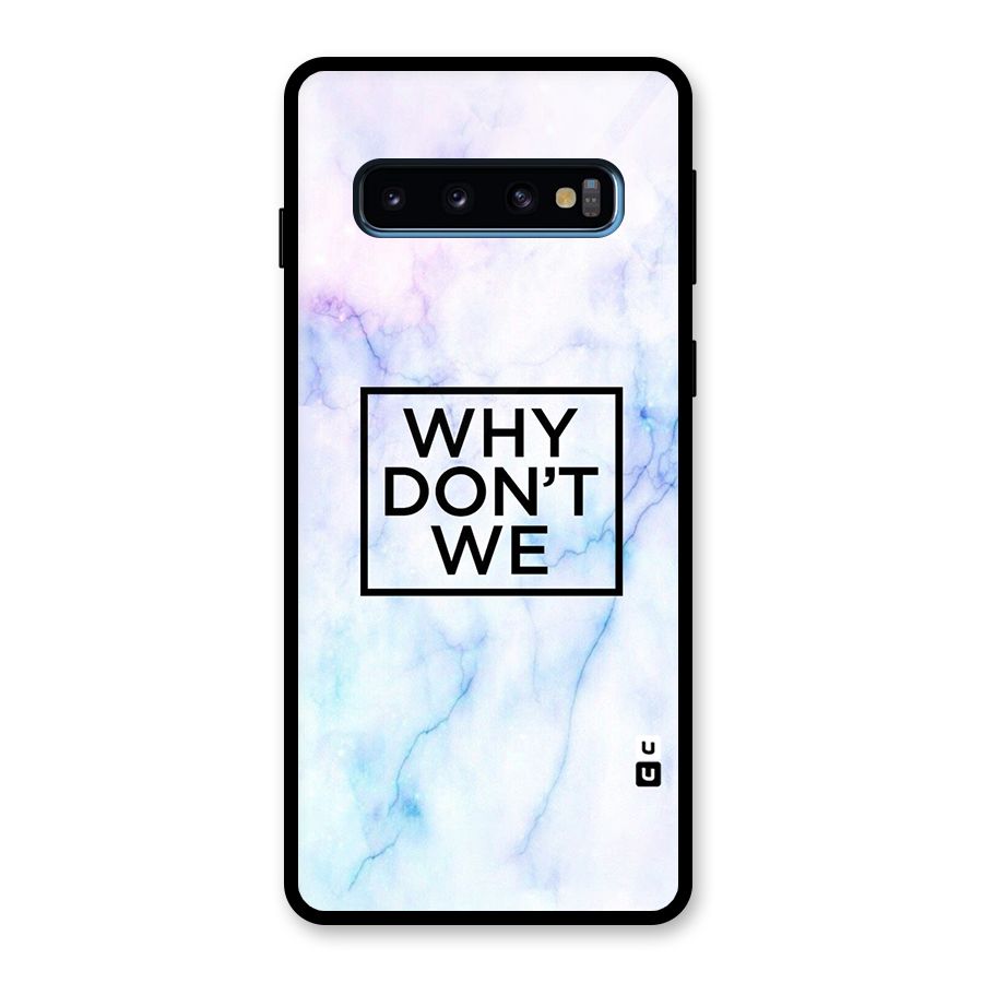 Why Dont We Glass Back Case for Galaxy S10