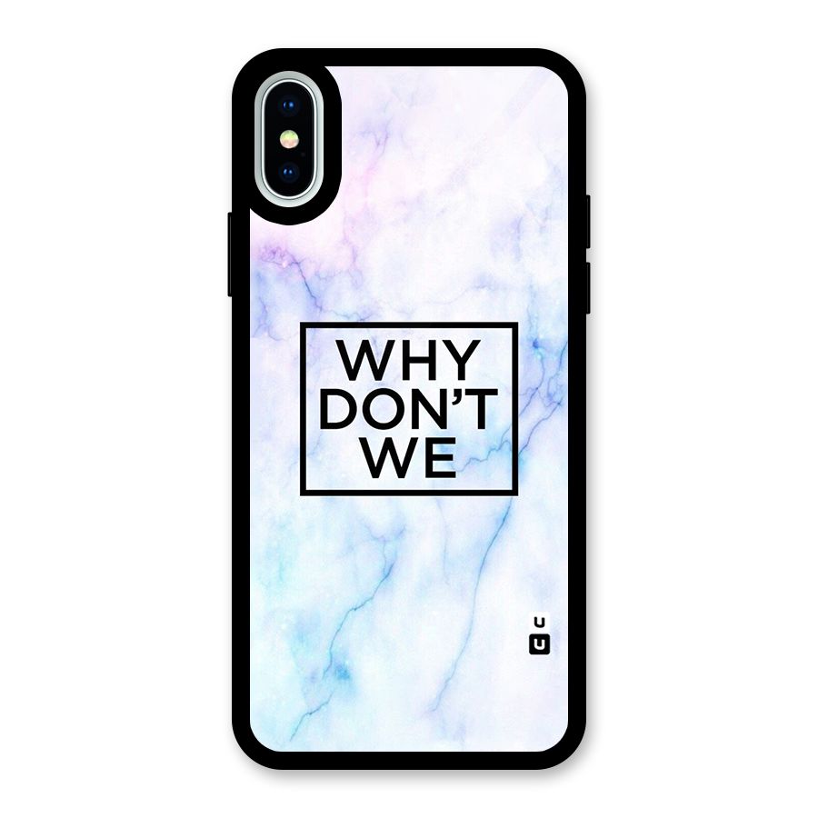 Why Dont We Glass Back Case for iPhone X