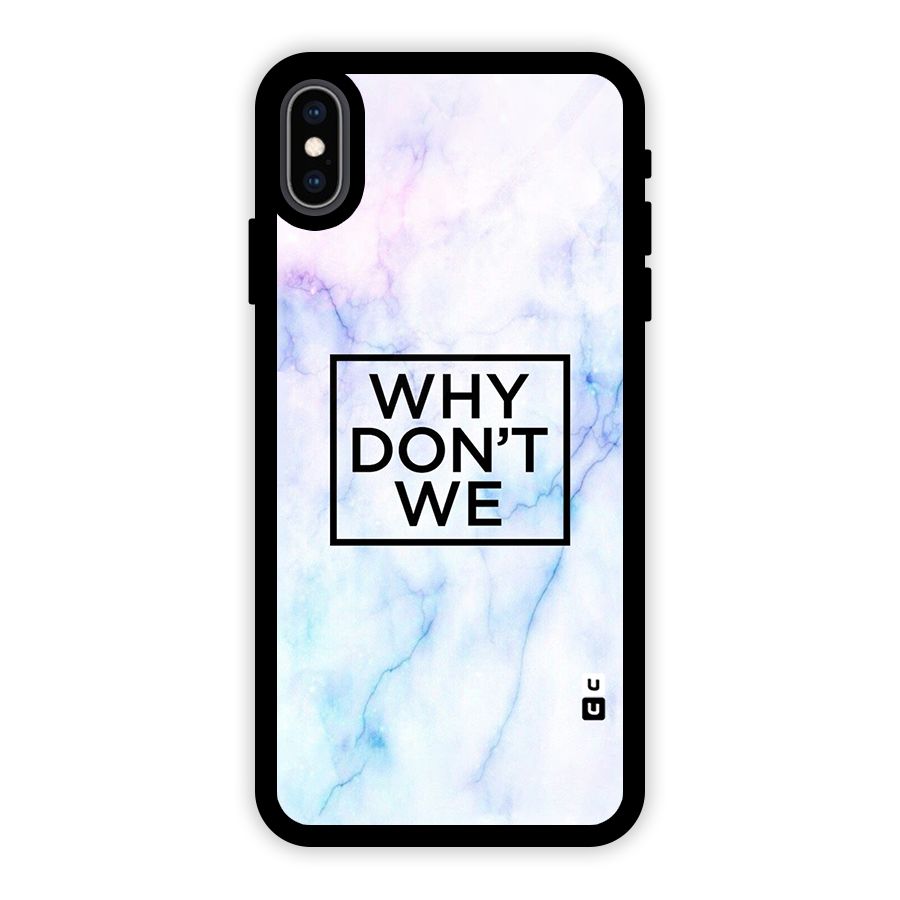 Why Dont We Glass Back Case for iPhone XS Max