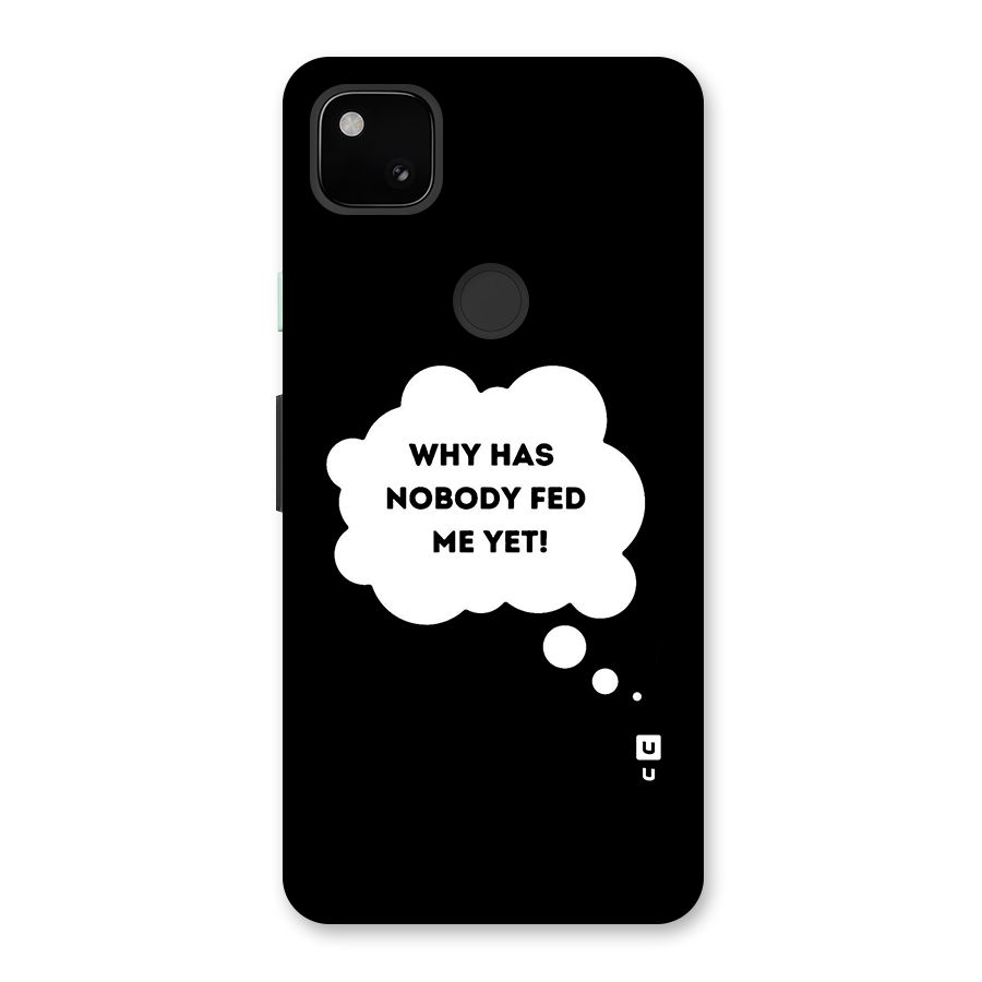 Why No Food Yet Glass Back Case for Google Pixel 4a